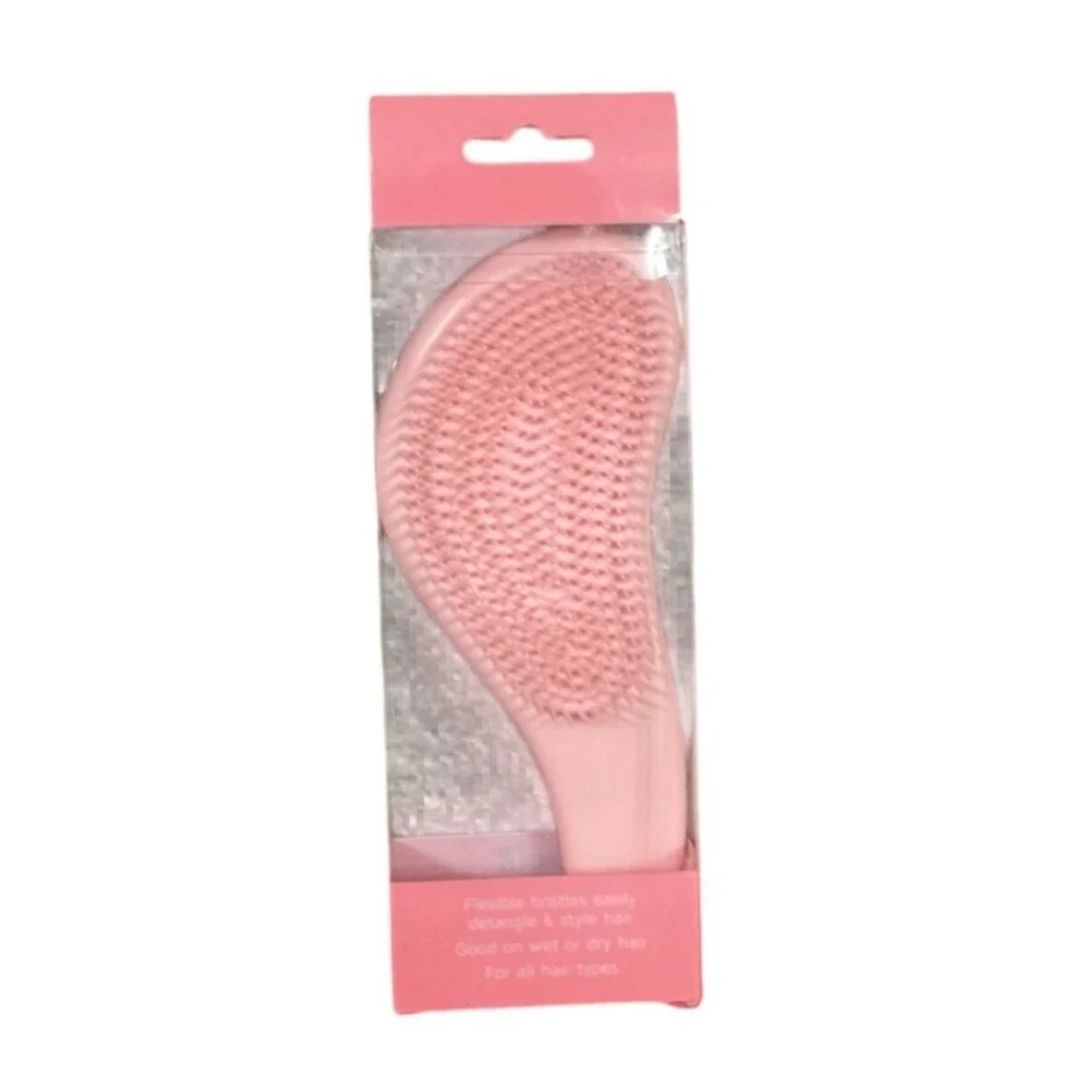 Brush It Pro Detangler Brush Kids OS Pink Floral New Rose Butterfly Hairbrush